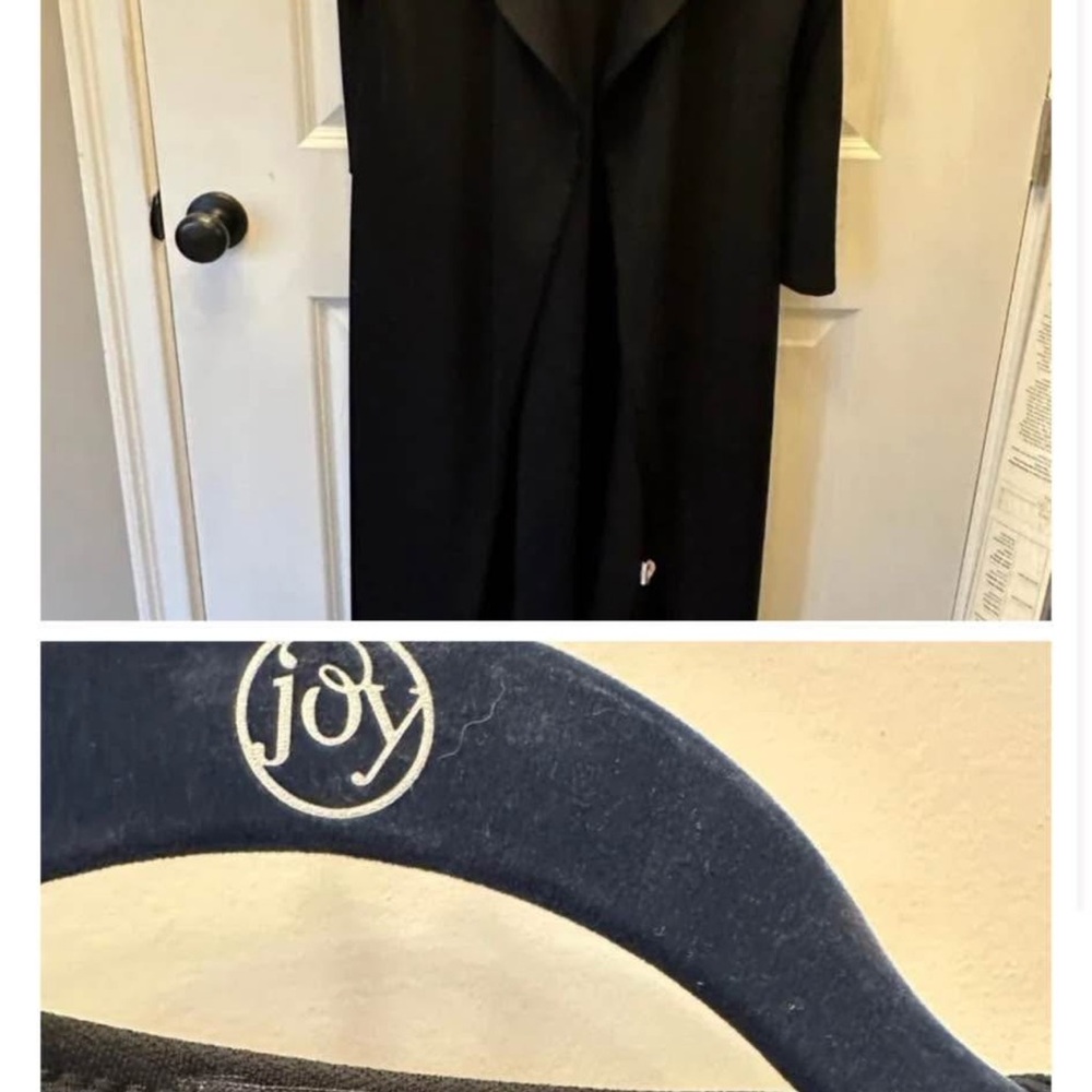 Boohoo Plus Black Long duster